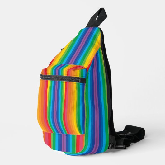 Retro Rainbows Sling Bag (Rechte Ecke)