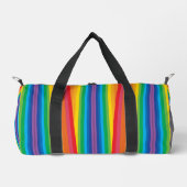 Retro Rainbows Small Duffel Bag Duffle Bag (Vorderseite)