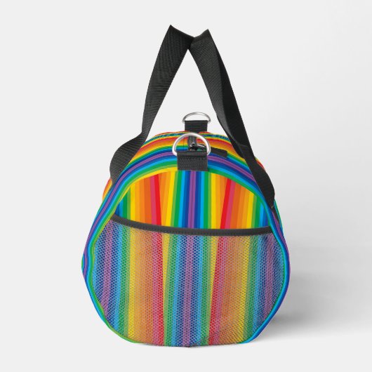 Retro Rainbows Small Duffel Bag Duffle Bag (Rechts)
