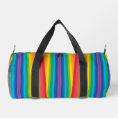 Retro Rainbows Small Duffel Bag Duffle Bag (Rückseite)