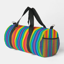 Retro Rainbows Small Duffel Bag Duffle Bag