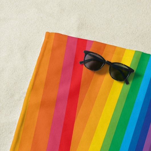 Retro Rainbows Strandtuch (Beispiel)