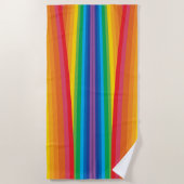 Retro Rainbows Strandtuch (Vorderseite)