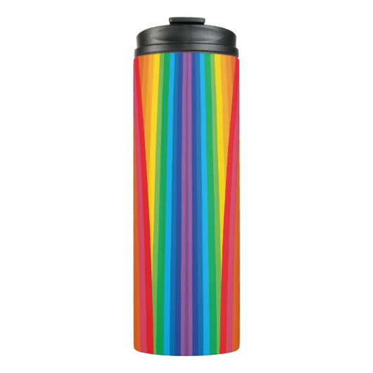 Retro Rainbows Thermal Tumbler Thermosbecher (Vorderseite)