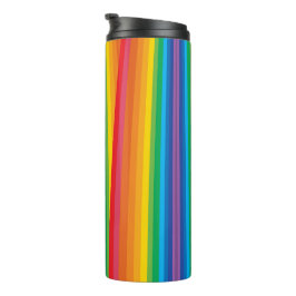 Retro Rainbows Thermal Tumbler Thermosbecher