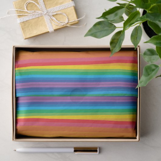 Retro Rainbows Tissue Seidenpapier (Geschenk)