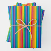 Retro Rainbows Wrapping Paper Geschenkpapier Set (Beispiel)