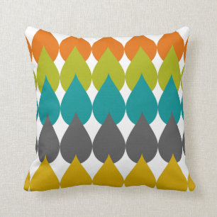 Retro Raindrops2 Kissen