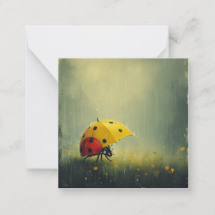 Retro Raindrops: Einfache Formen, spielerische Lad Mitteilungskarte