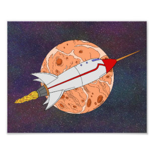 Retro-Rakete 2026 Fotodruck