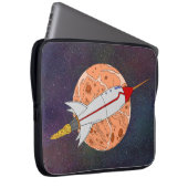Retro-Rakete 2026 Laptopschutzhülle (Vorne Rechts)
