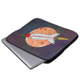 Retro-Rakete 2026 Laptopschutzhülle (Vorne Knopf)