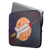 Retro-Rakete 2026 Laptopschutzhülle (Vorderseite Links)
