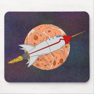 Retro-Rakete 2026 Mousepad