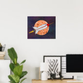 Retro-Rakete 2026 Poster (Heimbüro)