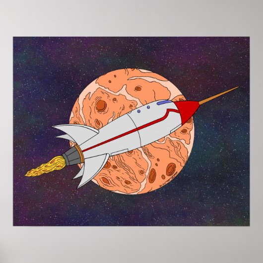 Retro-Rakete 2026 Poster (Vorne)