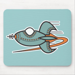 Retro-Rakete Mousepad