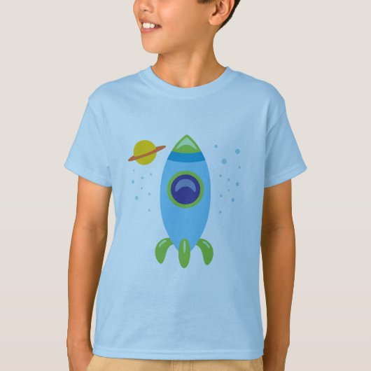 Retro-Rakete T-Shirt (Vorderseite)