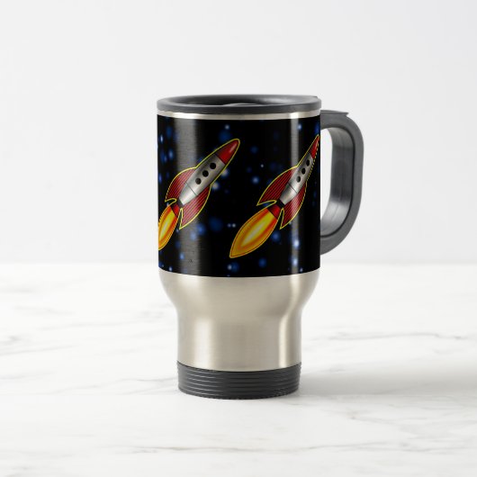 Retro-Raketen - Maßgeschneiderte Reisebecher (VorderseiteRechts)