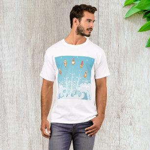 Retro-Raketenschiff - Futuristische Weltraumkunst T-Shirt