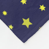 Retro-Raketenschiff mit Hintergrundbild des Sternm Fleecedecke (Ecke)