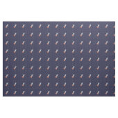 Retro-Raketenschiff mit Hintergrundbild des Sternm Stoff (Yard (91,4 cm))