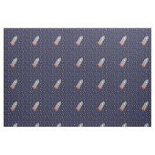 Retro-Raketenschiff mit Hintergrundbild des Sternm Stoff (Fat Quarter (45,7 x 55,9 cm))
