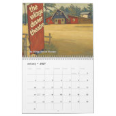 Retro Raleigh NC Calendar Kalender (Jan 2027)