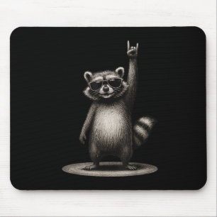 Retro Ram in Sungles Männer Frauen Kinder Neugieri Mousepad