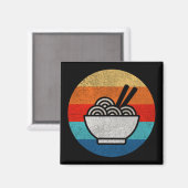 Retro-Ramen Magnet (Vorderseite/Rückseite)