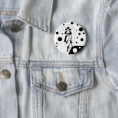 Retro-Rampenmodell, Vintage Art Deco Mode Button (Beispiel)