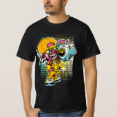 Retro Rap Ghoul - Halloween-Vibes der 90er Angesag T-Shirt (Vorderseite)