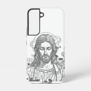 Retro-Raster-Jesus König der Könige Offenbarung 19 Samsung Galaxy Hülle