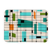 Retro-Raster & Sternenexplosion Flexmagnet Magnet (Horizontal)