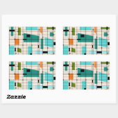 Retro-Raster und Aufkleber für Sternexplosionen (Blatt)