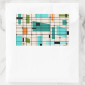 Retro-Raster und Aufkleber für Sternexplosionen (Tasche)