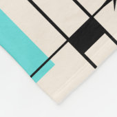 Retro-Raster- und Sternenexplosion-Fleece-Decke Fleecedecke (Ecke)