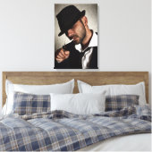 Retro-Raucher Leinwanddruck (Insitu (Schlafzimmer))