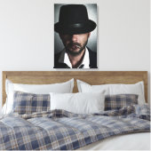 Retro-Raucher Leinwanddruck (Insitu (Schlafzimmer))