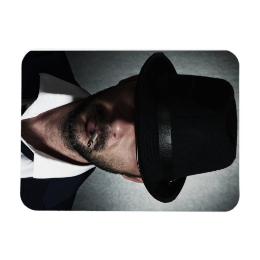 Retro-Raucher Magnet (Horizontal)