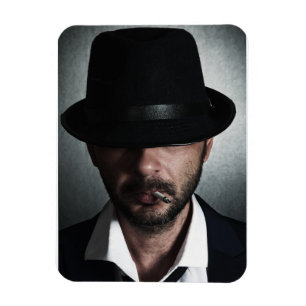 Retro-Raucher Magnet