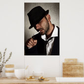 Retro-Raucher Poster (Küche)