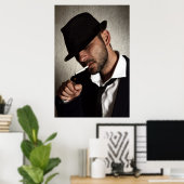 Retro-Raucher Poster (Heimbüro)