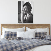 Retro-Raucherin Leinwanddruck (Insitu (Schlafzimmer))