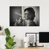 Retro-Raucherin Poster (Heimbüro)