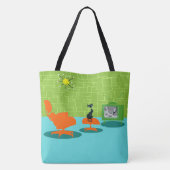 Retro Raum-Alterkitty-Taschen-Tasche Tasche (Rückseite)