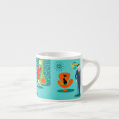 Retro Raum-Alters-Cartoon-Paareespresso-Tasse Espressotasse (Rechts)