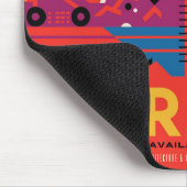Retro-Raumplakat - Mars-Erkundungsprogramm. Mousepad (Ecke)