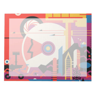 Retro-Raumplakat - Mars-Erkundungsprogramm. Notizblock