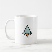 Retro-Raumschiff Kaffeetasse (Links)